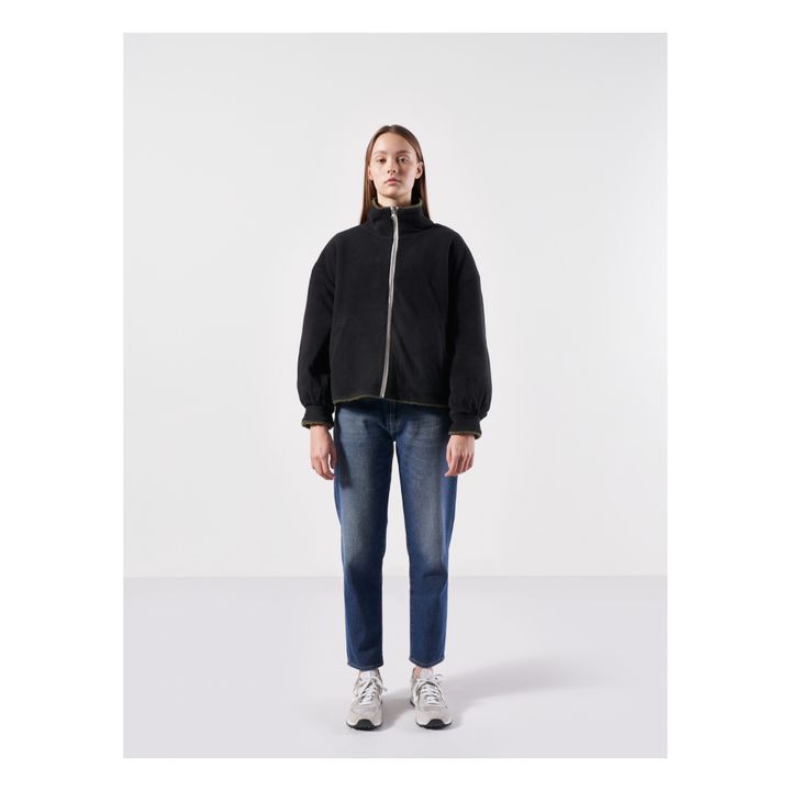 Belou Faux Fur Reversible Sweatshirt - Women’s Collection  | Khaki- Product image n°3