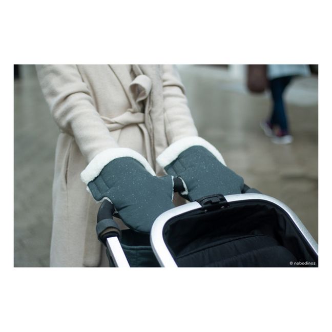 Fäustlinge für Kinderwagen aus Bio-Baumwolle | Navy