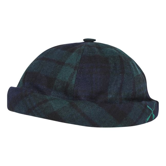 Miki Tartan Docker Hat | Dunkelgrün