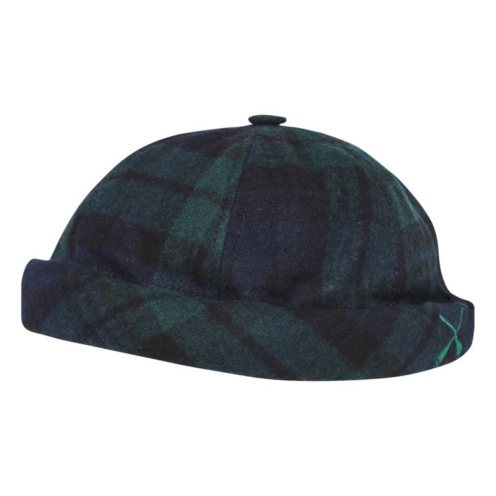 Miki Tartan Docker Hat | Verde scuro- Immagine del prodotto n°1