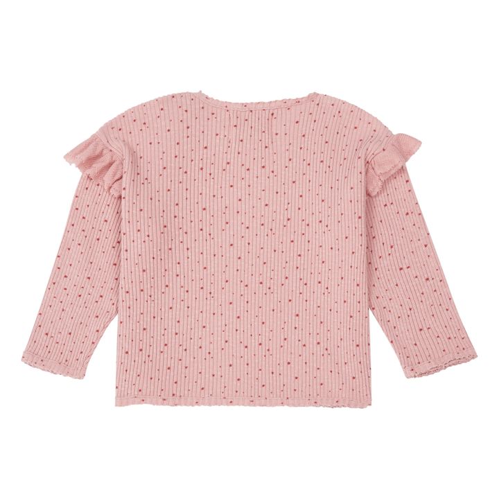 Frill Shoulder T-shirt | Pink- Product image n°2