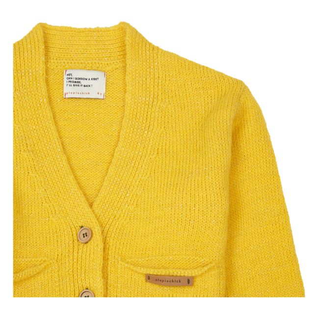 Cardigan with Pockets | Yellow
