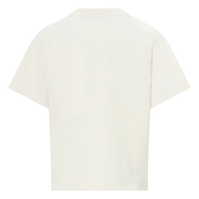 T-Shirt Boxy Imprimé Utopia Coton Bio | Blanc - Ivoire