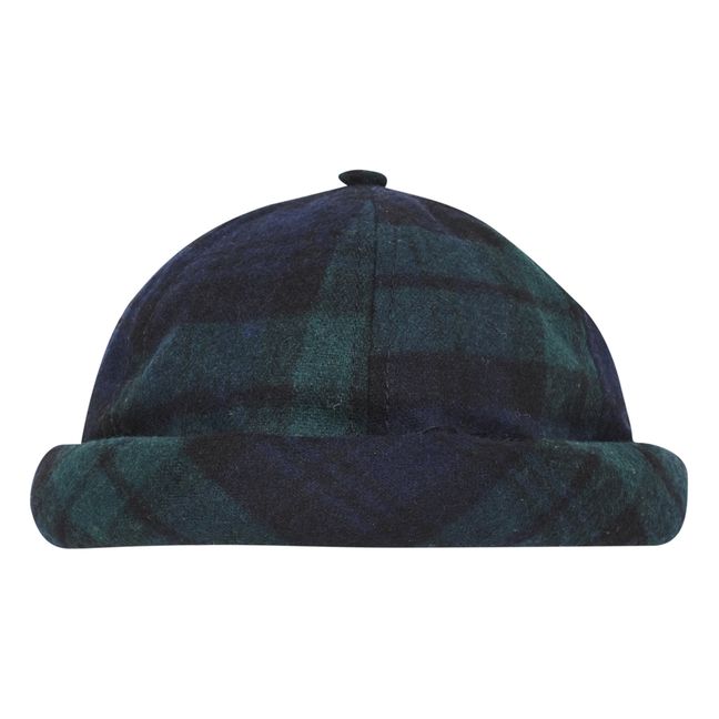 Miki Tartan Docker Hat | Dark green