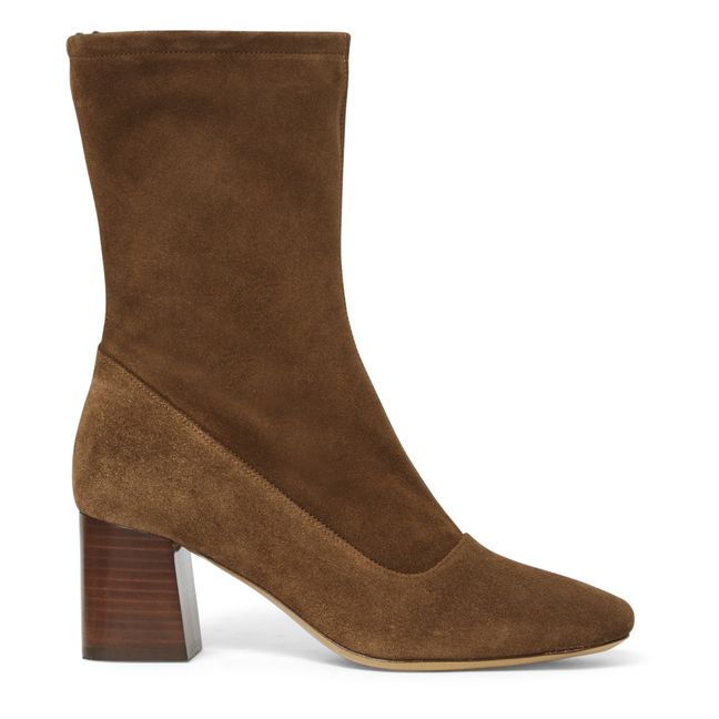 Botines de ante N°616 | Avellana