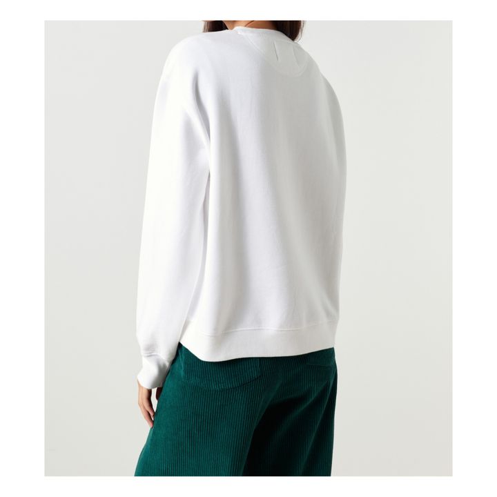 Sortie No Organic Cotton Sweatshirt | White- Product image n°2