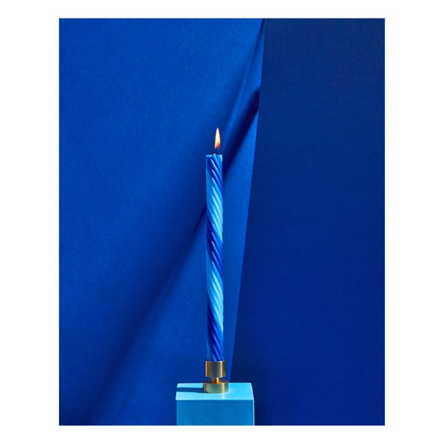 Candele, modello: Rope - Set di 4 | Blu