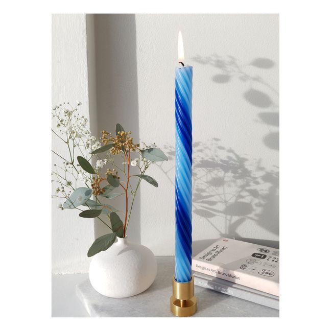 Candele, modello: Rope - Set di 4 | Blu