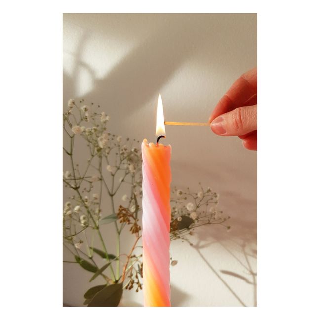 Kerzen Rope - 4er-Set | Orange