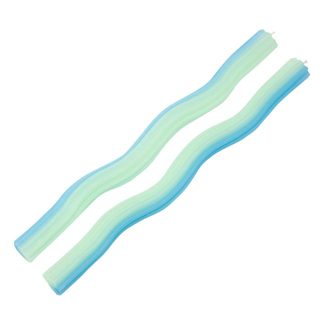 Wiggle Candles - Set of 2 | Mint Green