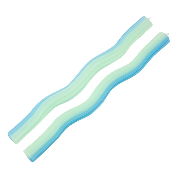 Wiggle Candles - Set of 2 | Mint Green- Product image n°2