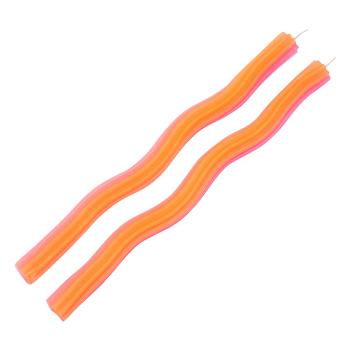 Wiggle Candles - Set of 2 | Orange- Product image n°2