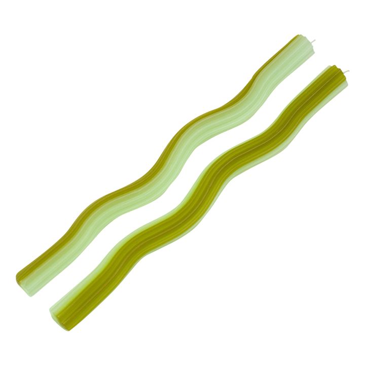 Wiggle Candles - Set of 2 | Verde- Immagine del prodotto n°2