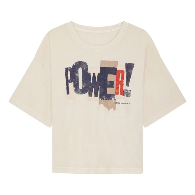 T-shirt Titan Power Coton Bio | Ecru