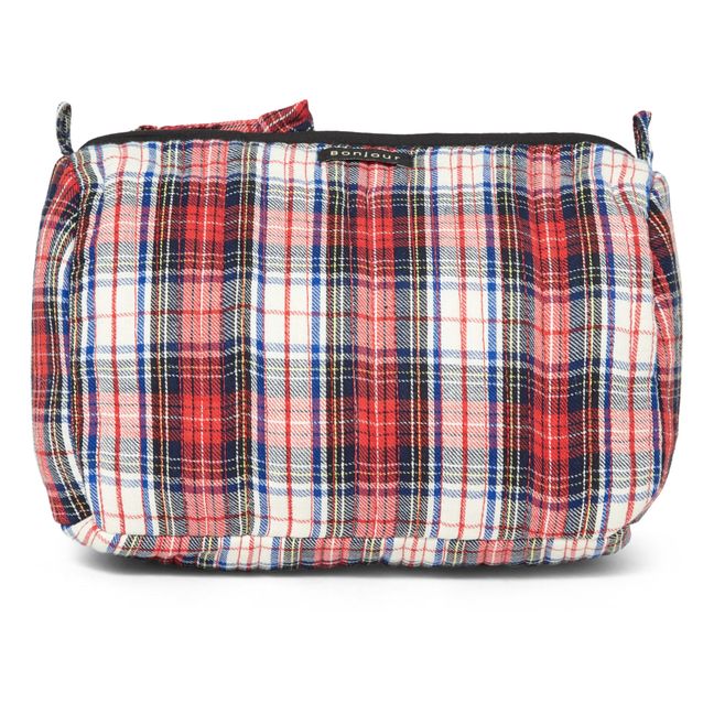 Checkered Toiletry Bag | Rosso