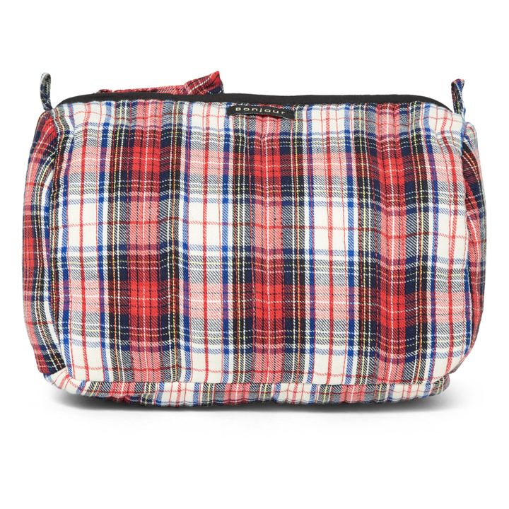 Checkered Toiletry Bag | Rot- Produktbild Nr. 0
