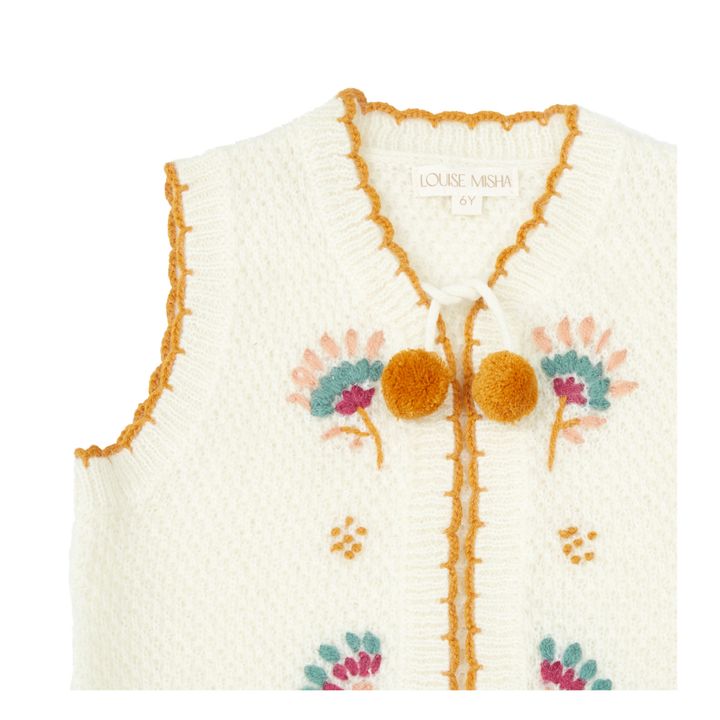 Sylna Hand-Embroidered Vest | Crudo- Imagen del producto n°1