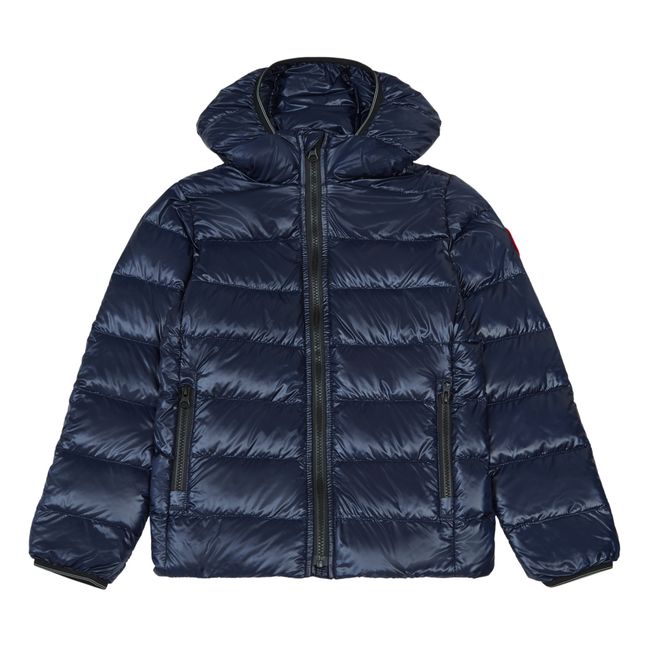 Crofton Recycled Fibre Hooded Puffer Jacket | Navy blue