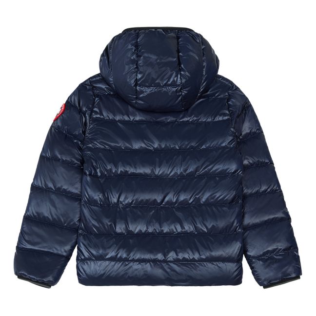Crofton Recycled Fibre Hooded Puffer Jacket | Azul Marino