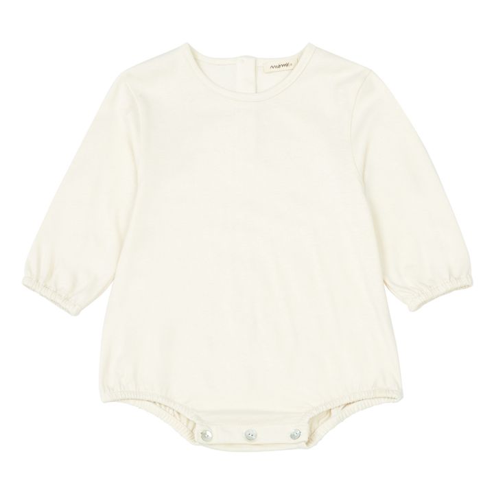 Angela Organic Cotton Baby Bodysuit | Ecru- Product image n°0