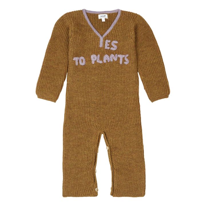 Baby Alpaca Wool Jumpsuit | Brown- Product image n°0