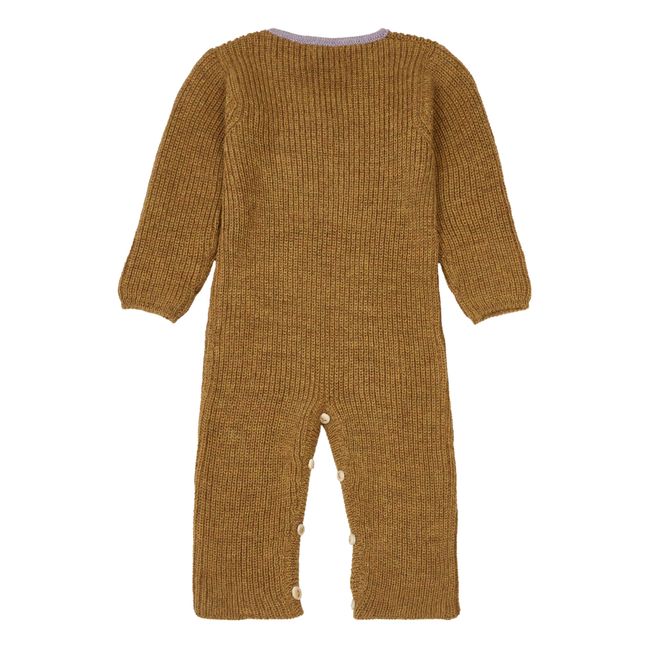 Baby Alpaca Wool Jumpsuit | Brown