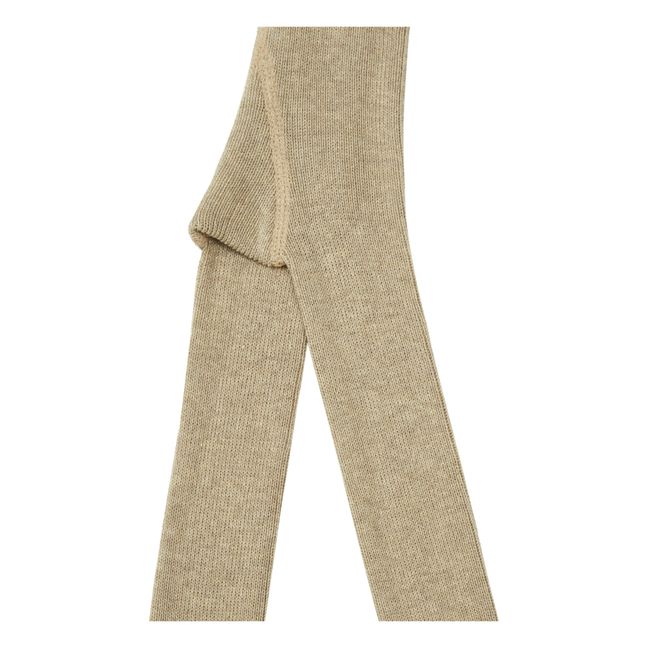 Collants à Bretelles Coton Bio | Beige