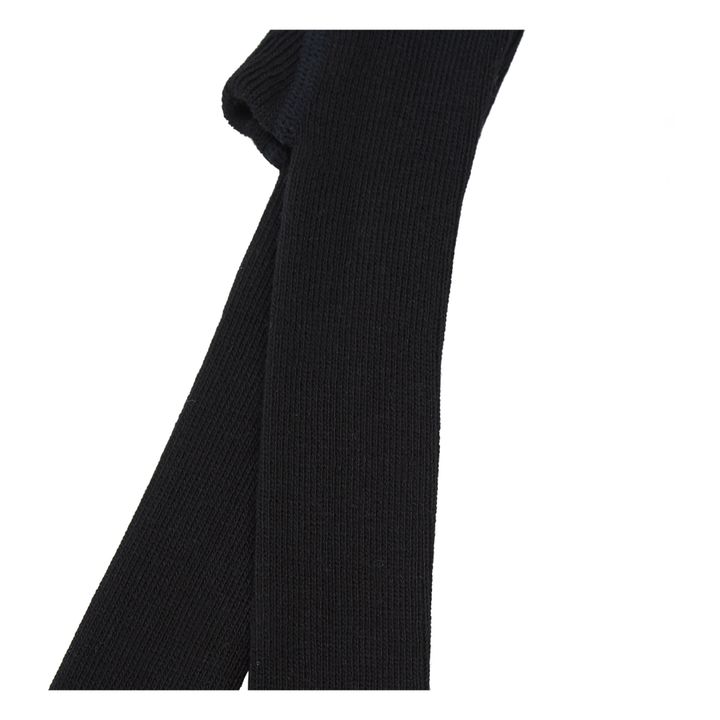 Organic Cotton Suspender Tights | Black- Product image n°3