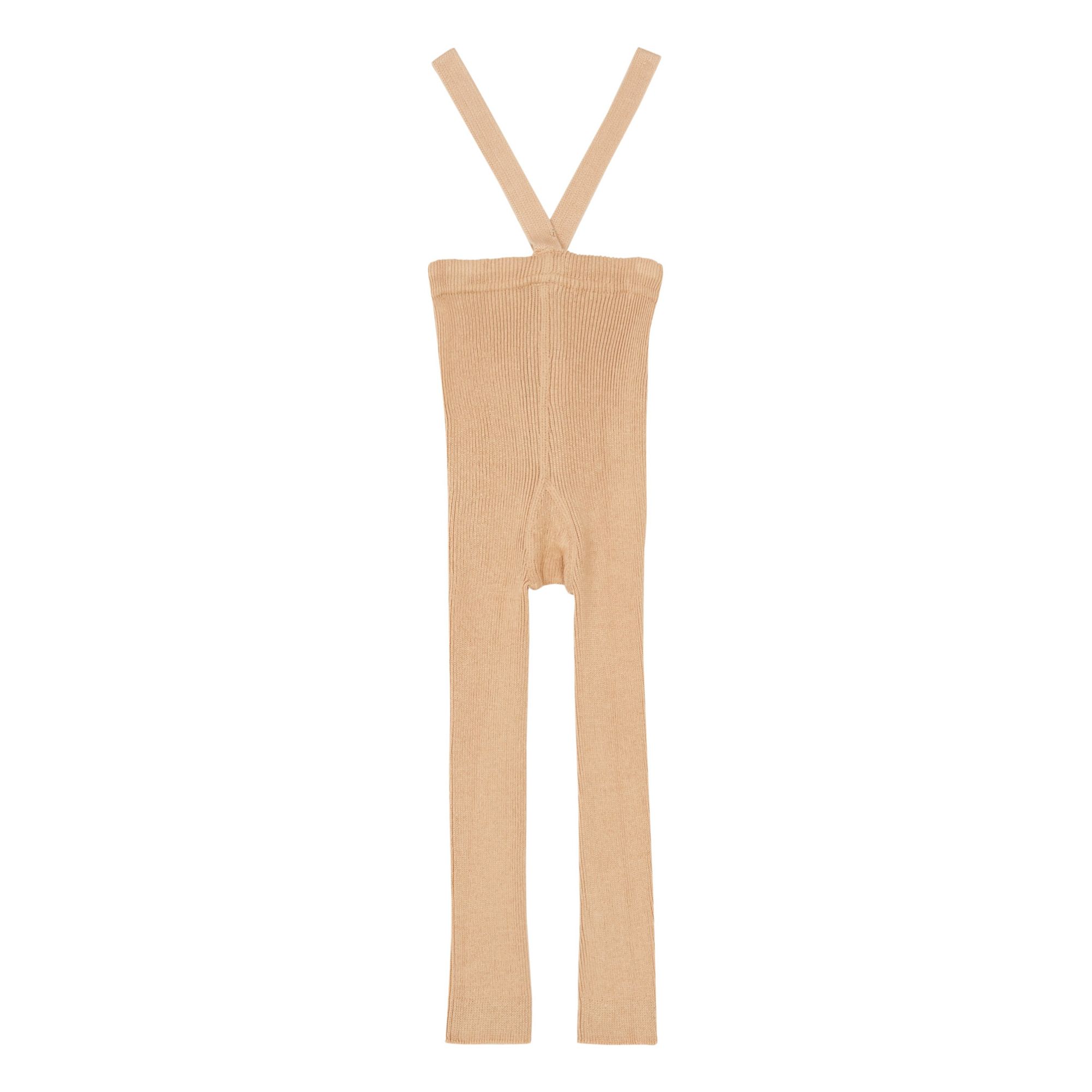 Silly Silas Strumpfhose mit Trägern aus Bio-Baumwolle ohne Füsse | Braun Changierend