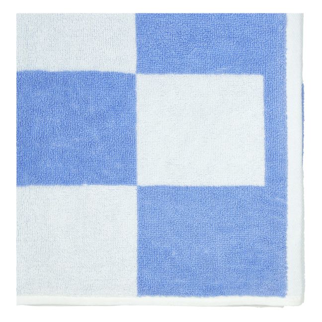 Check Bath Towel | Light blue