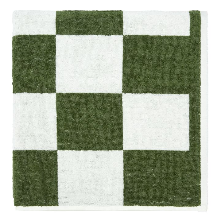 Asciugamano Check | Verde prato- Immagine del prodotto n°0