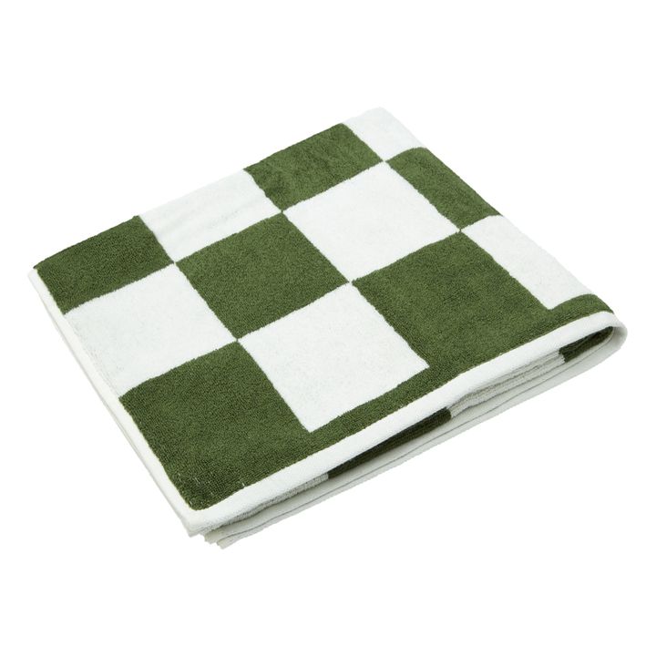Asciugamano Check | Verde prato- Immagine del prodotto n°1