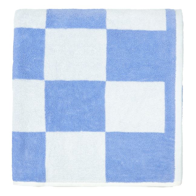 Asciugamano Check | Azzurro
