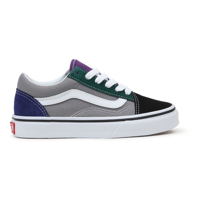 Old Skool Colourblock Lace-Up Sneakers | Grey