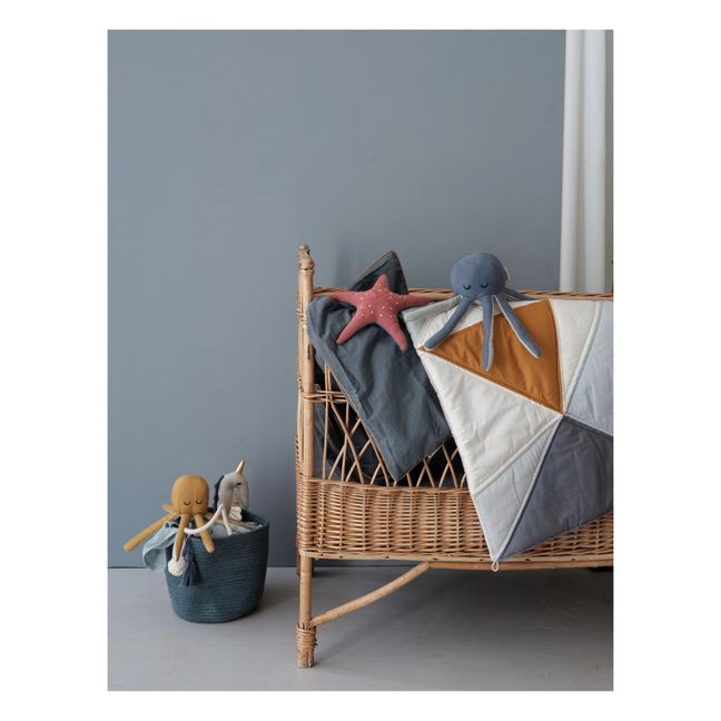 Hochet pieuvre en coton bio | Brun