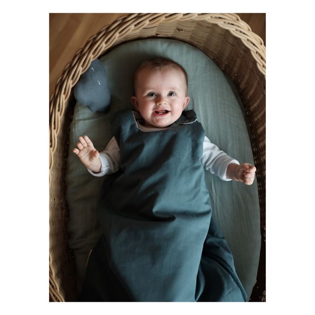 Babyschlafsack aus Bio-Baumwolle | Blau