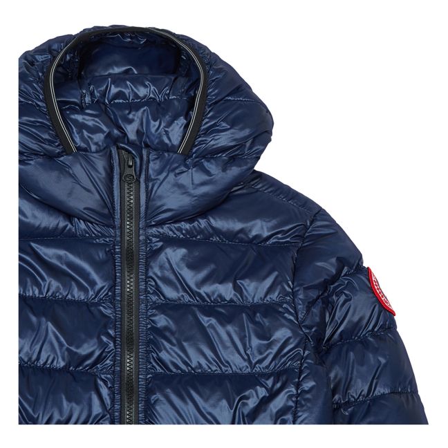 Cypress Recycled Fibre Hooded Puffer Jacket | Navy blue