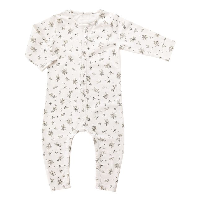 Sloeberry Organic Cotton Baby Jumpsuit | Cream