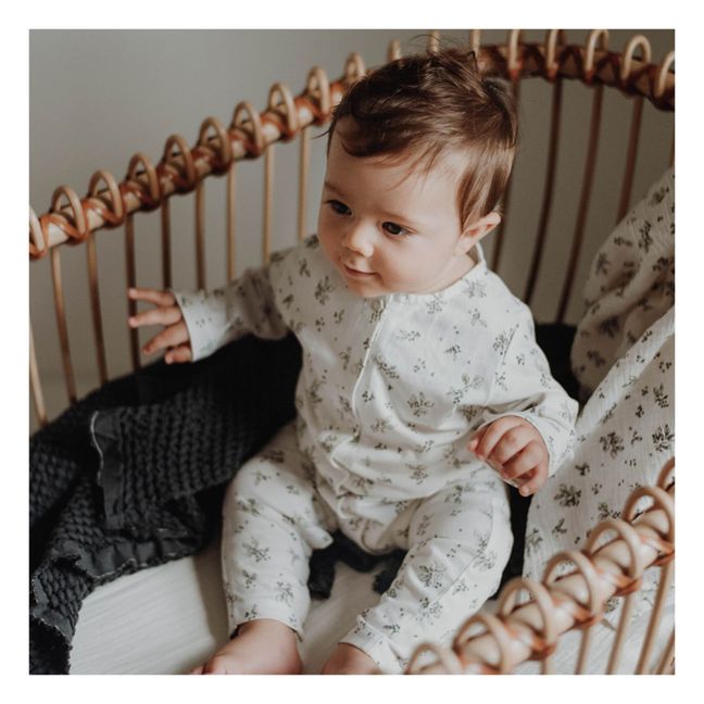 Sloeberry Organic Cotton Baby Jumpsuit | Crema