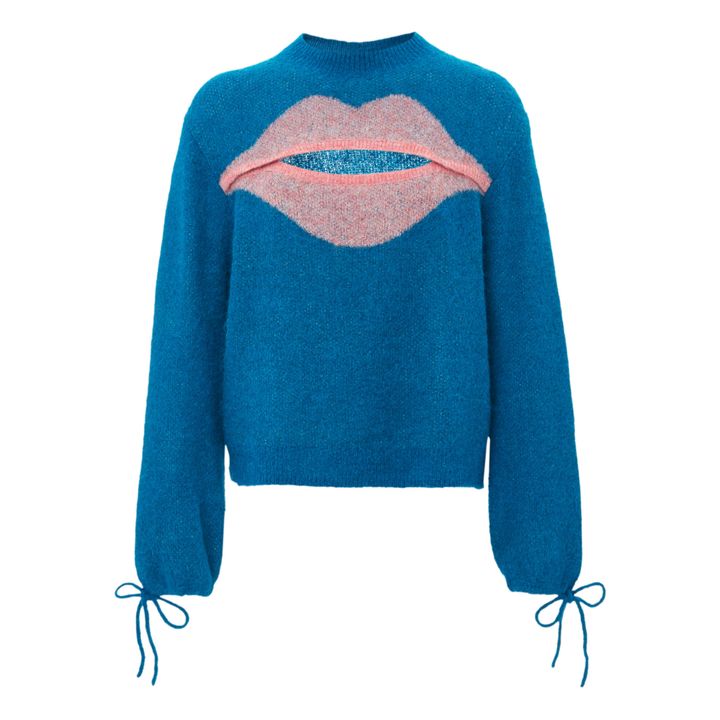 Ely Mohair and Wool Jumper | Azul Petróleo- Imagen del producto n°0