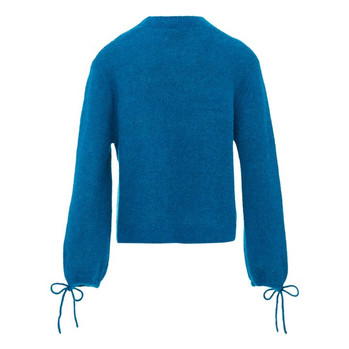 Pull Ely Mohair et Laine | Petrol blue- Product image n°1
