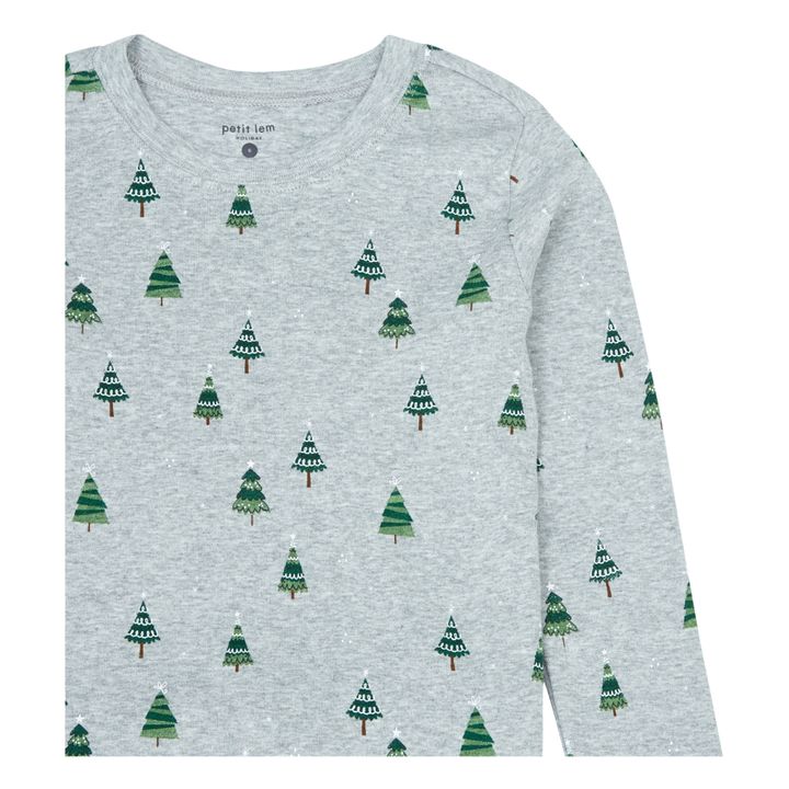 Fir Tree Two-Piece Pyjamas | Grigio- Immagine del prodotto n°1