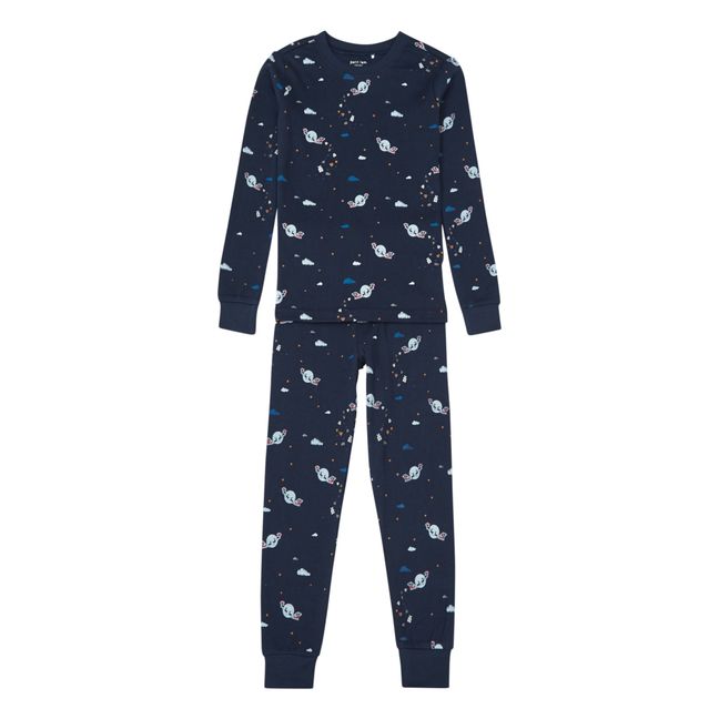 Pyjama de Noël 2 Pièces Phosphorescent | Bleu marine