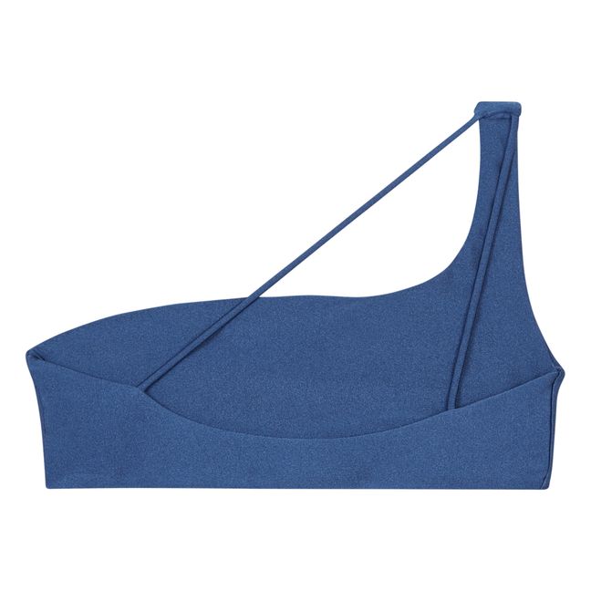 Apex One Shoulder Bikini Top | Azul