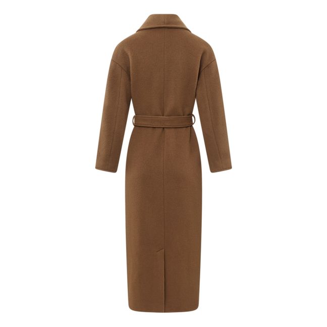 Virgin Wool Belted Coat | Talpa
