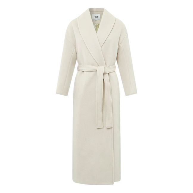 Virgin Wool Belted Coat | Sand