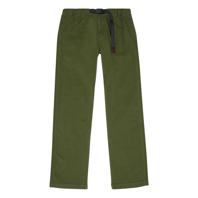 Pantalon Chino Cropped | Verde militare