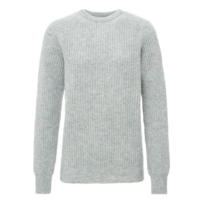 Pull Raw Knit Laine | Gris chiné clair