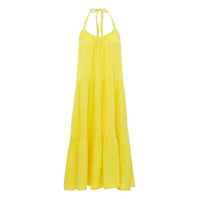 Vestido Reagen Gasa de algodón | Amarillo