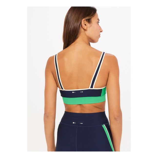 Kala Rory Two-Tone Crop Top | Azul Marino
